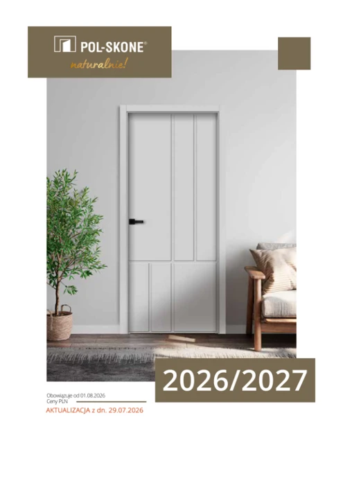 Okładka katalogu POL-SKONE — Drzwi i ościeżnice 2026/2027
