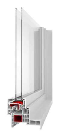 Przekrój Aluplast MONOBLOCK NEO 76