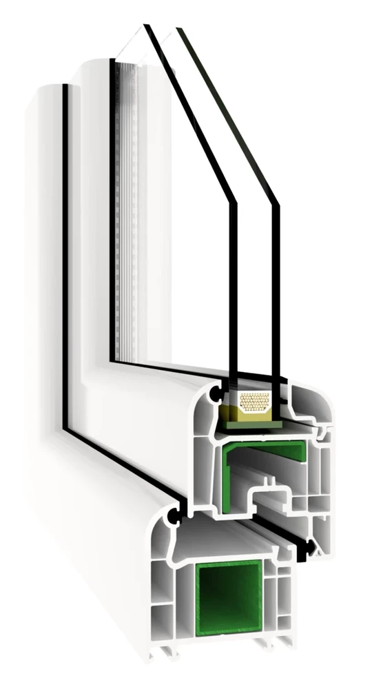 Przekrój VEKA SOFTLINE 70